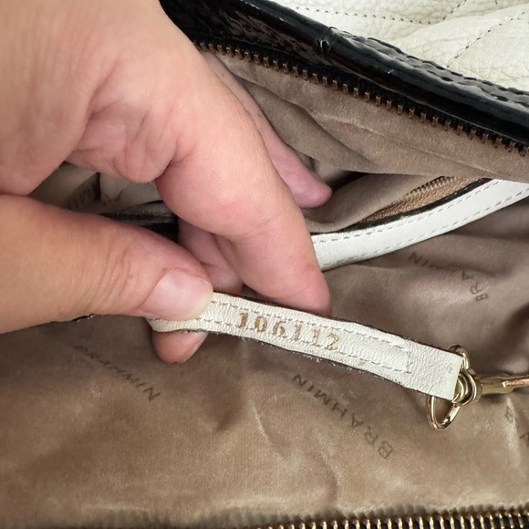 Brahmin Kathleen Crème Florentine LG Quilted Leather Slouchy Hobo/Tote - Picture 14 of 16